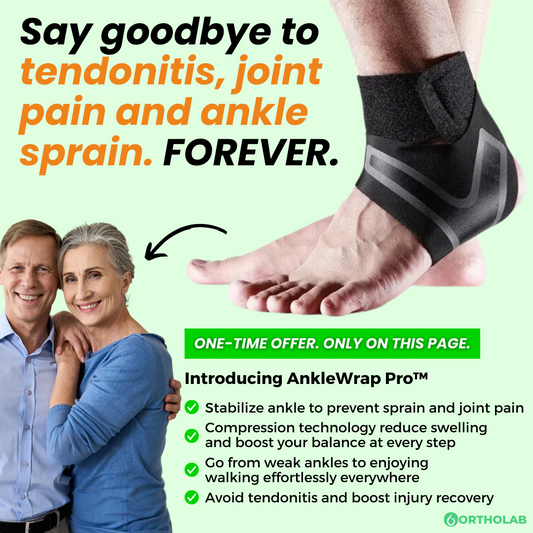 AnkleWrap Pro - Goodbye  tendonitis, weak ankle and sprain. FOREVER.