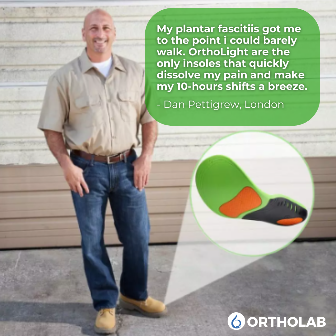 Uk based orthopedic insoles help eliminating plantar fasciitis and foot pain after every shift